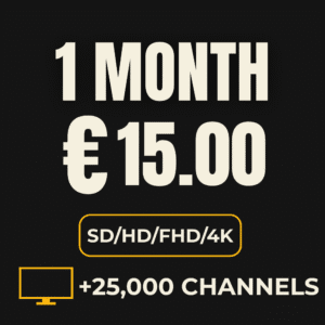 1 Month IPTV Subscription